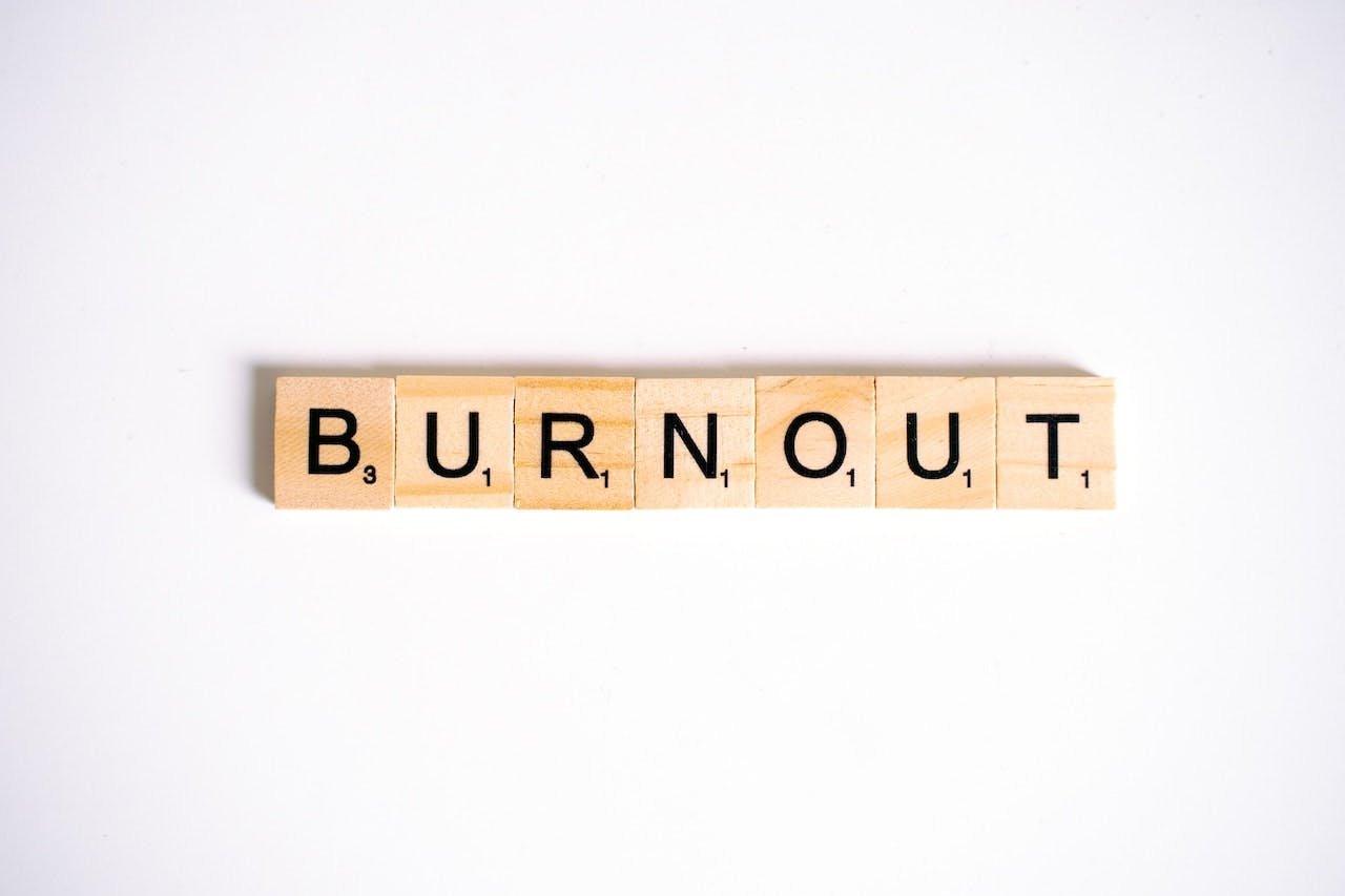 Burnout spelled out